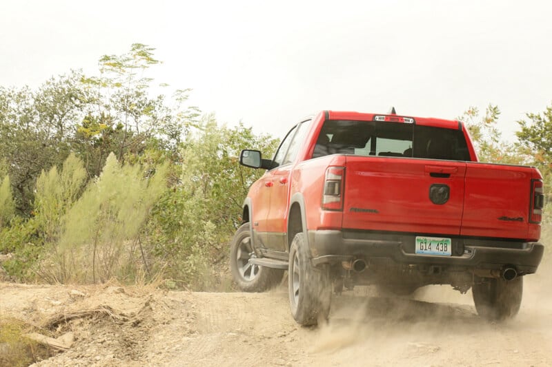 Not the 60/40 split tailgate on the RAM Rebel.
