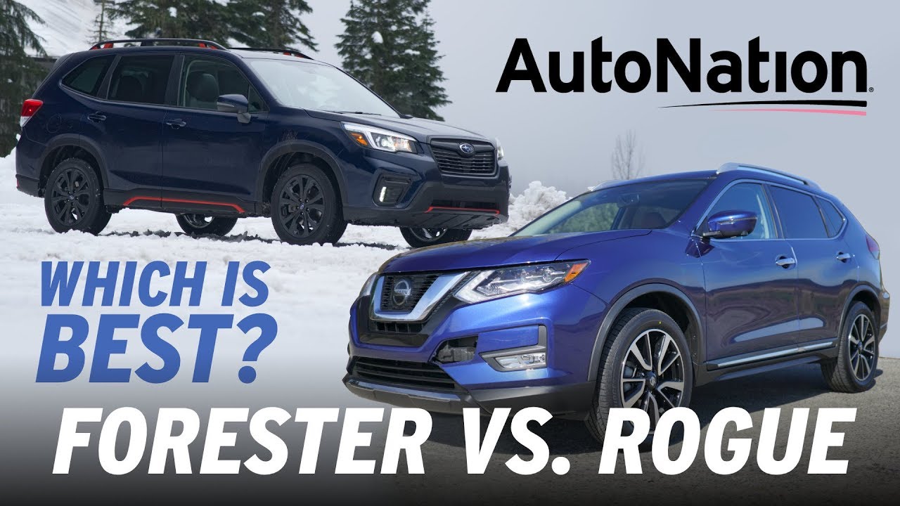 Image composition of the 2019 Subaru Forester vs. 2019 Nissan Rogue