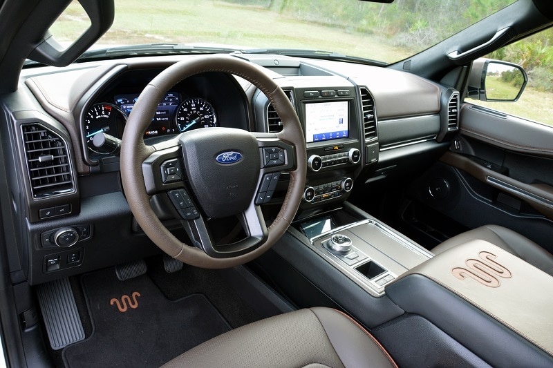 Interior view of the 2020 Ford Expedition King Ranch