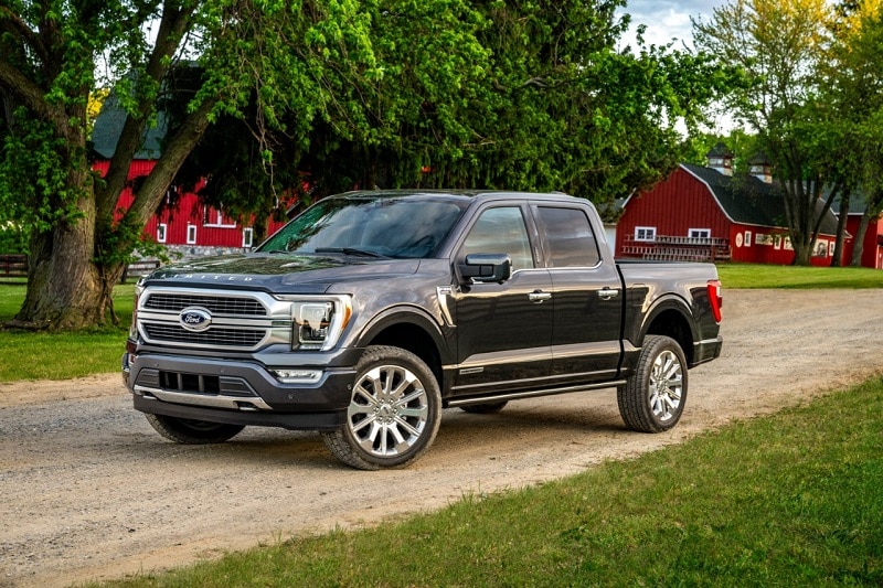 Exterior view of the 2021 Ford F-150 Limited