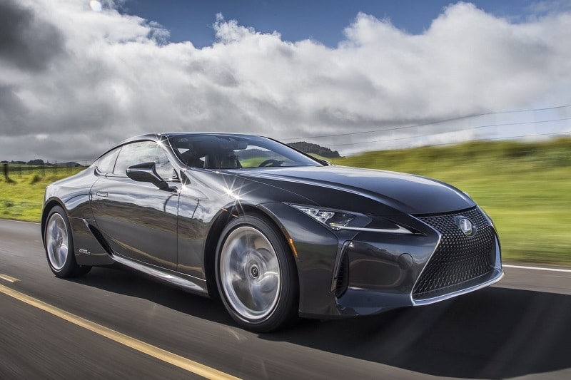 Exterior view of the Lexus LC 500h