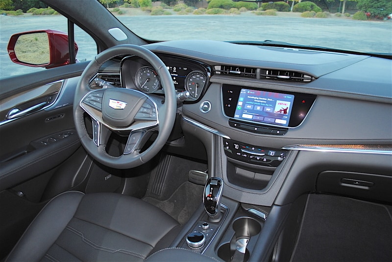 The cabin of the 2020 XT5 Sport is a comforting blend of analog and digital technology.