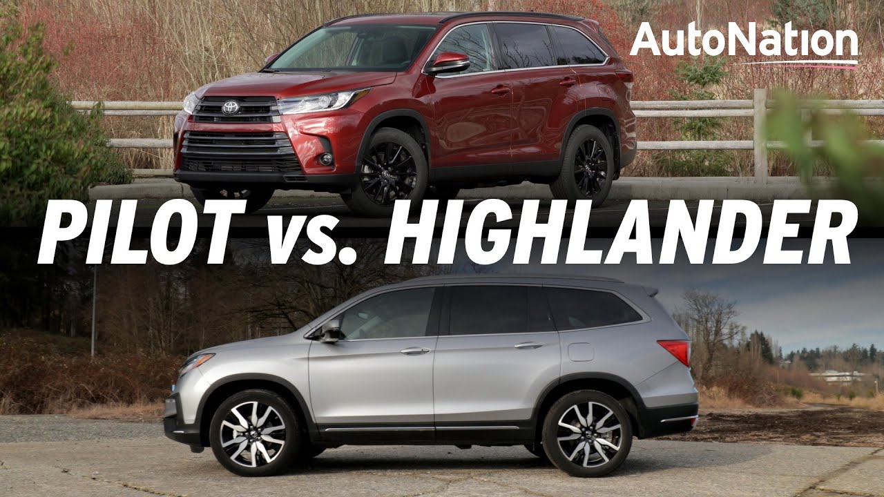 2019 Honda Pilot vs. 2019 Toyota Highlander AutoNation Drive