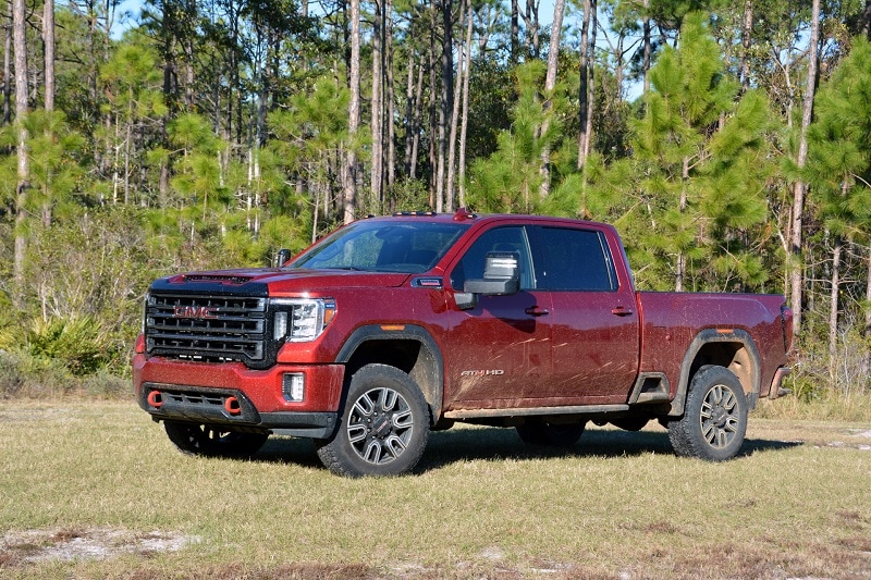 Exterior view of the 2021 GMC Sierra 2500HD AT4