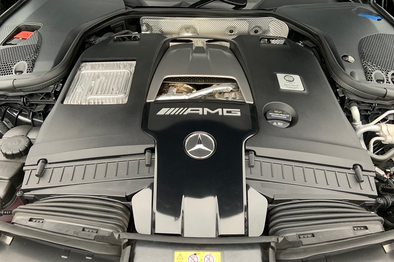Exterior view of the 2021 Mercedes-AMG E63 S