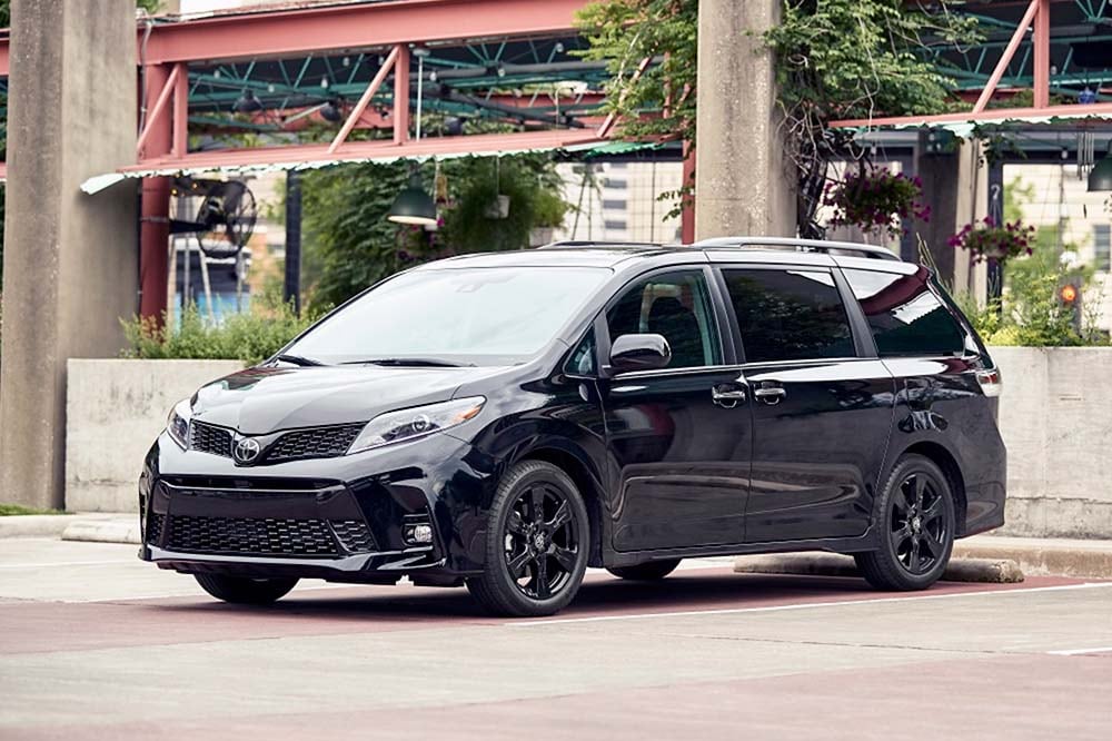 See the exterior of the 2020 Toyota Sienna Nightshade