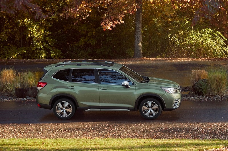 Exterior view of a Subaru vehicle