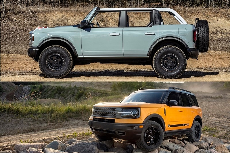 Side By Side: Ford Bronco vs. Ford Bronco Sport