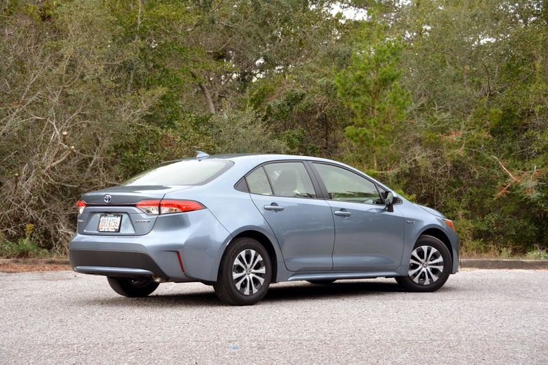 Exterior view of the 2020 Toyota Corolla Hybrid