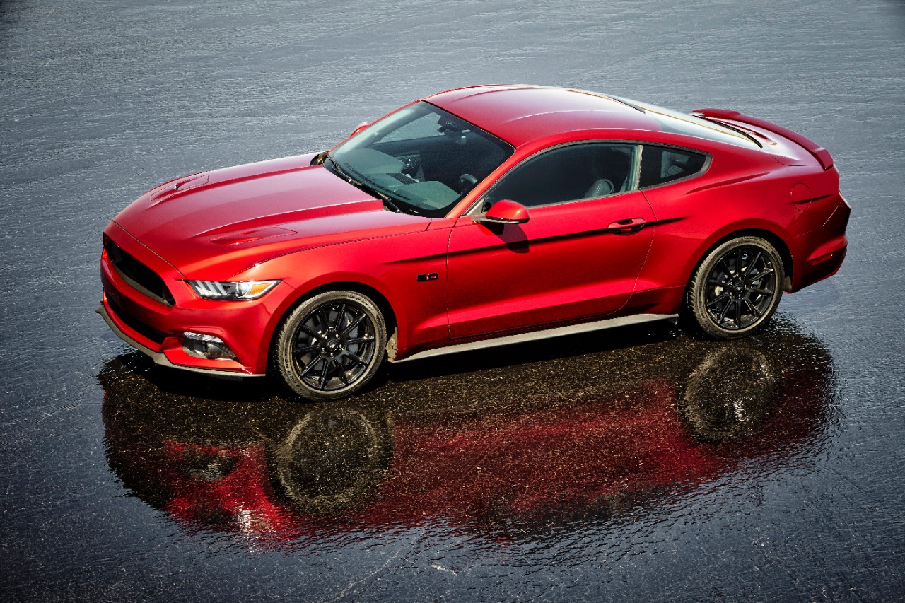 Exterior view of the Ford Mustang