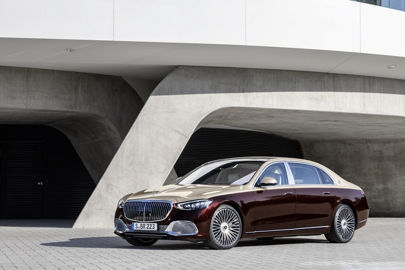 Exterior view of a Mercedes-Benz vehicle
