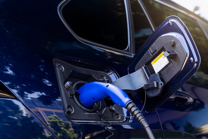 Charging port on the 2021 Toyota RAV4 plug-in hybrid