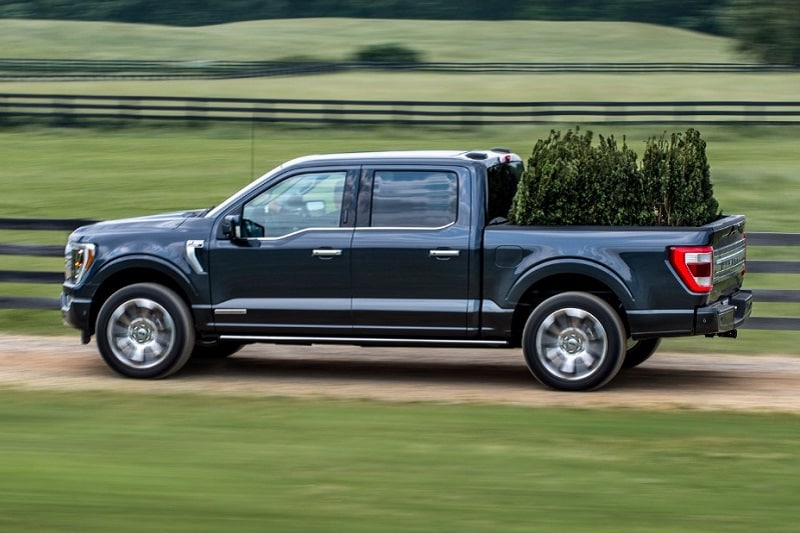 Exterior view of the 2021 Ford F-150