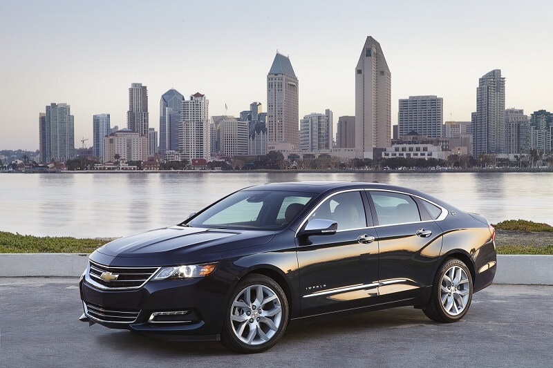 View the exterior of the Chevrolet Impala