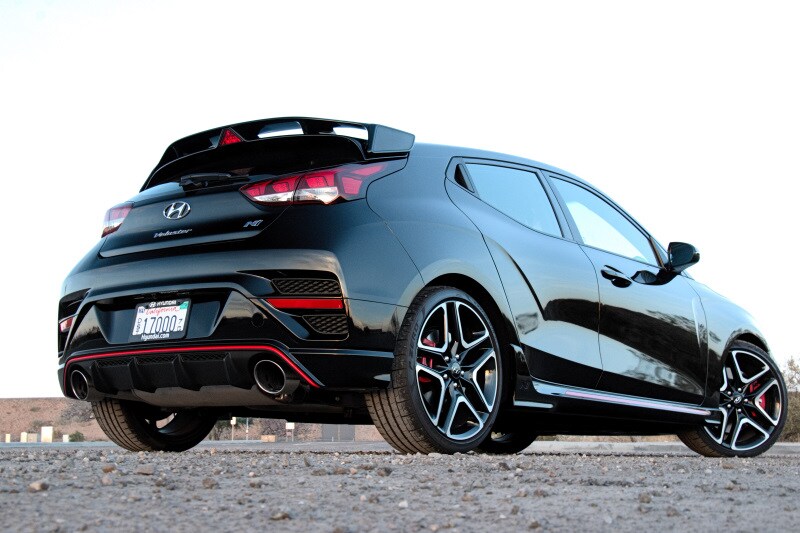 Exterior view of the 2021 Hyundai Veloster N