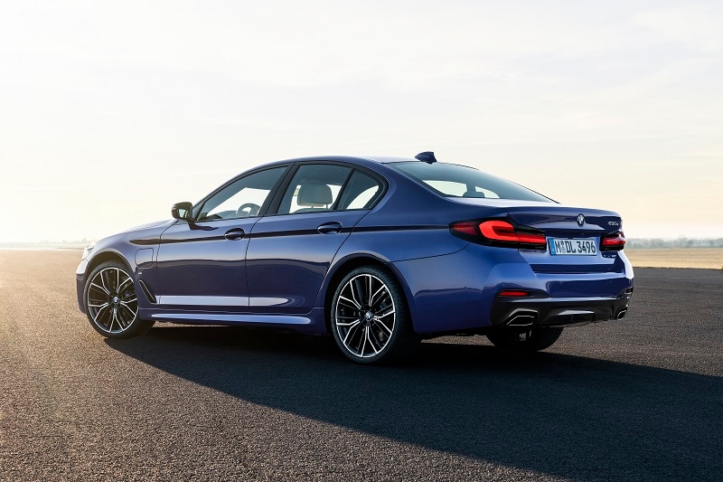Exterior view of a 2021 BMW 330i vehicle