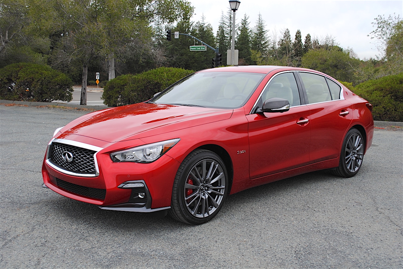 Infiniti q50s red sport