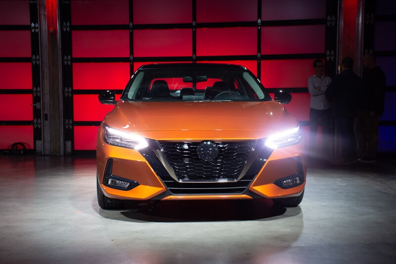 The new Sentra is lower and wider than the previous generations.