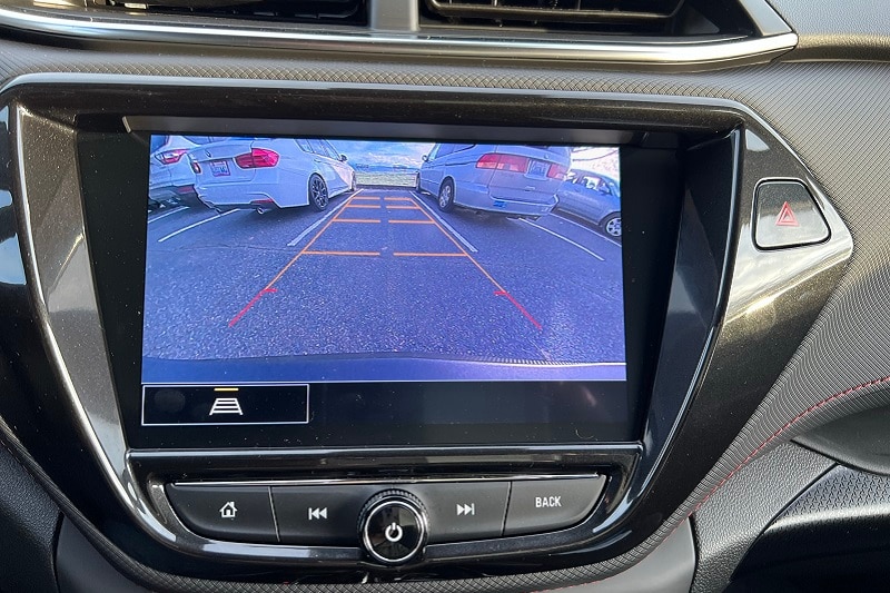 Infotainment screen of the 2022 Chevrolet Trailblazer RS