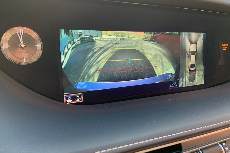 View of the safety features of the 2020 Lexus LS 500