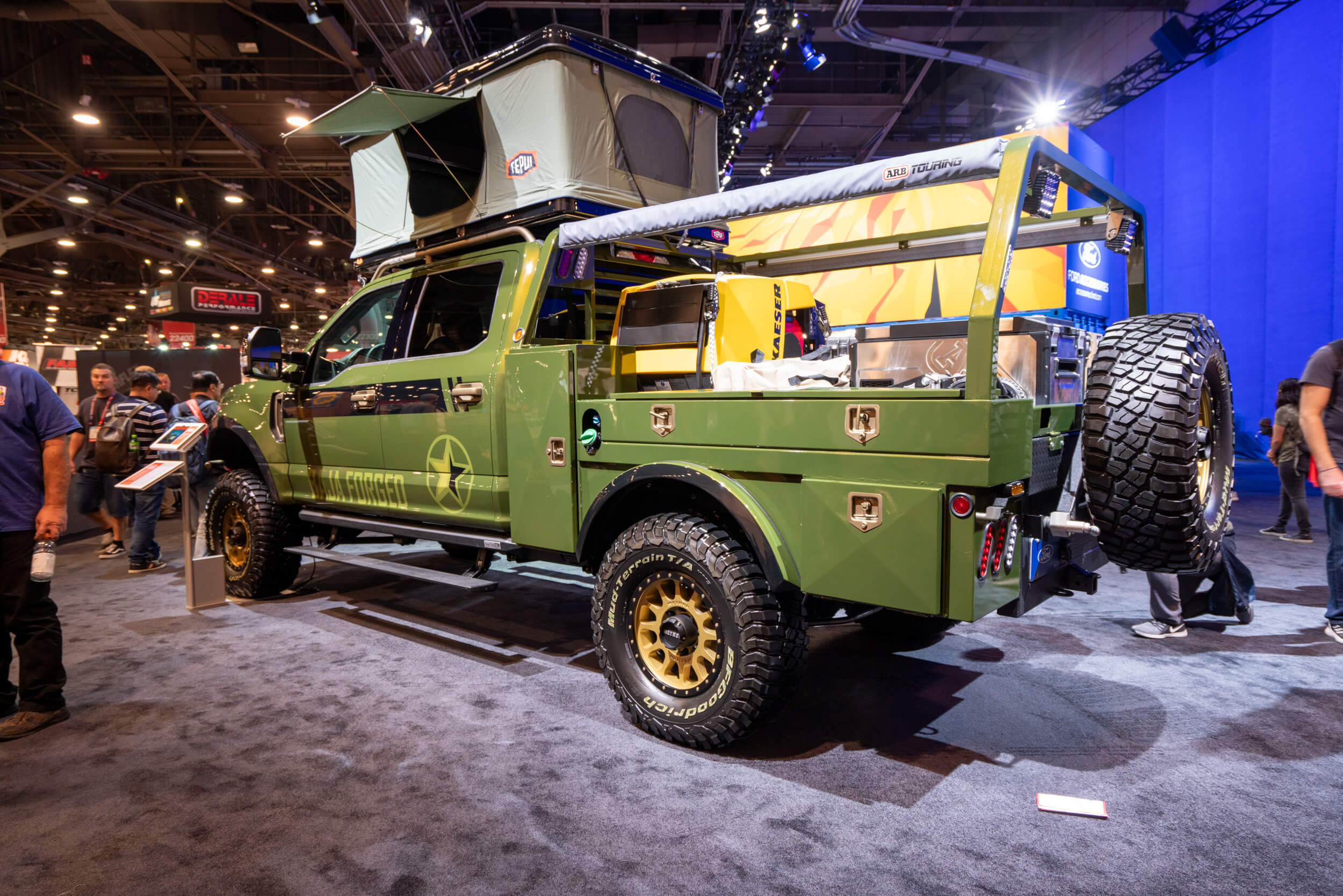 Even if you’re not a camper, you’ll admit this Ford F-350 with a roof tent looks amazing.