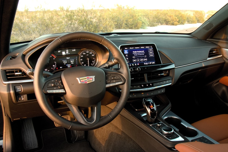 Exterior view of the 2021 Cadillac CT4 Premium Luxury