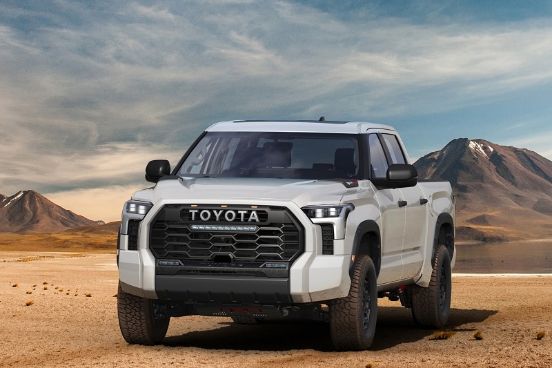Exterior view of the 2022 Toyota Tundra