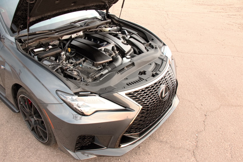 Exterior view of the 2021 Lexus RC F Fuji Speedway Edition