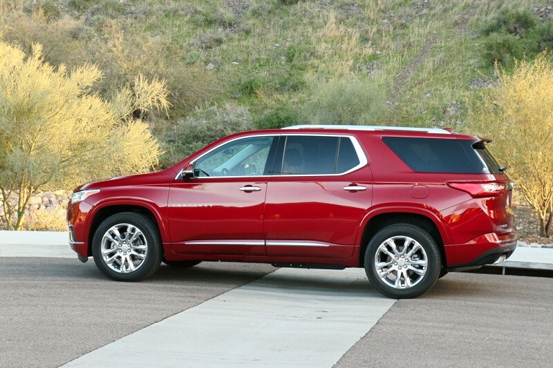 View of the 2020 Chevrolet Traverse High Country exterior