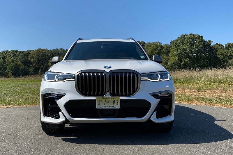 View of the safety features of the 2021 BMW X7 M50i