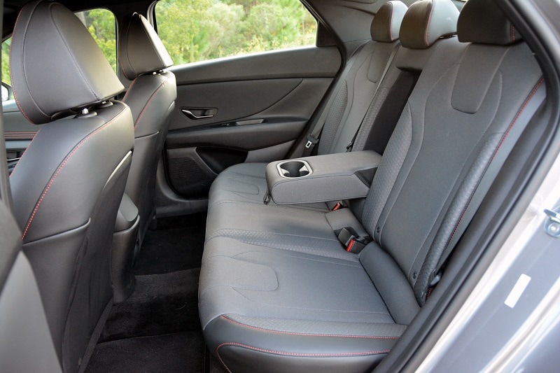 Read a review of the 2021 Hyundai Elantra N Line from the automotive experts at AutoNation Drive. Interior view of the Hyundai Elantra N Line