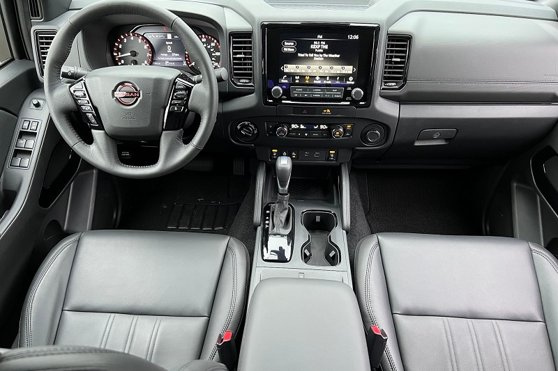 Interior view of the Nissan Frontier PRO-4X