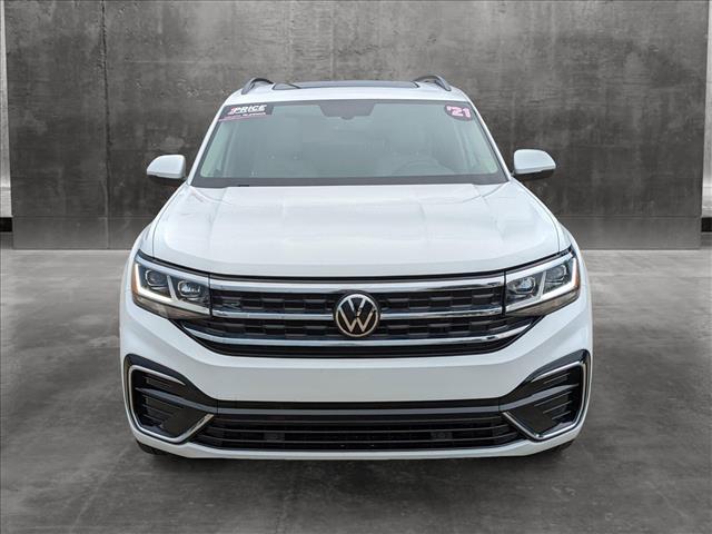 Used 2021 Volkswagen Atlas SE w/Tech R-Line with VIN 1V2PR2CA6MC579065 for sale in Houston, TX