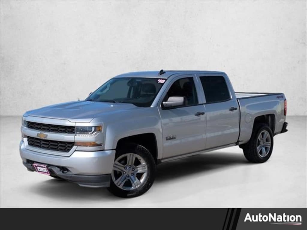 Used 2018 Chevrolet Silverado 1500 Custom Truck Crew Cab