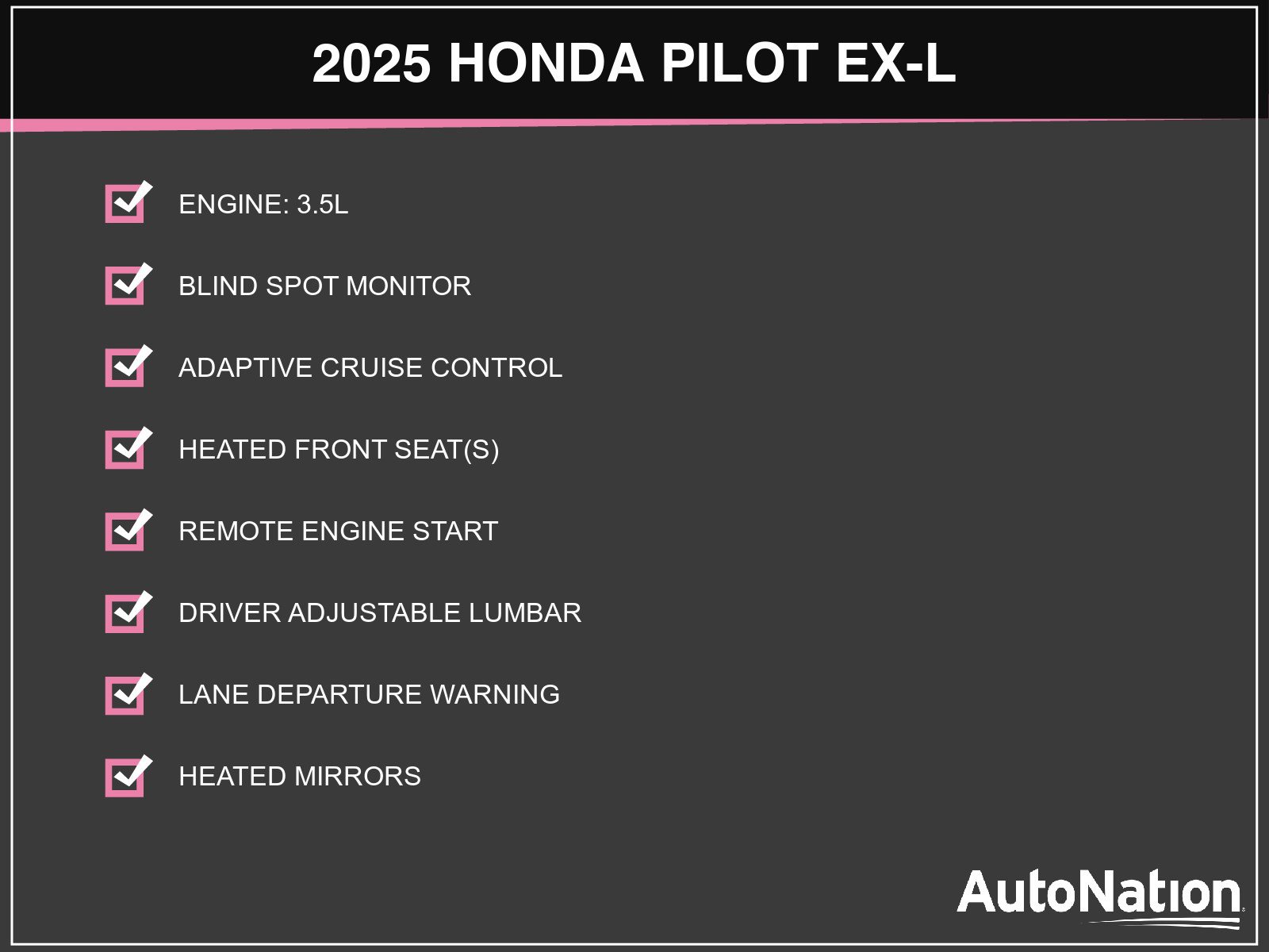 Certified 2025 Honda Pilot EX-L SUV