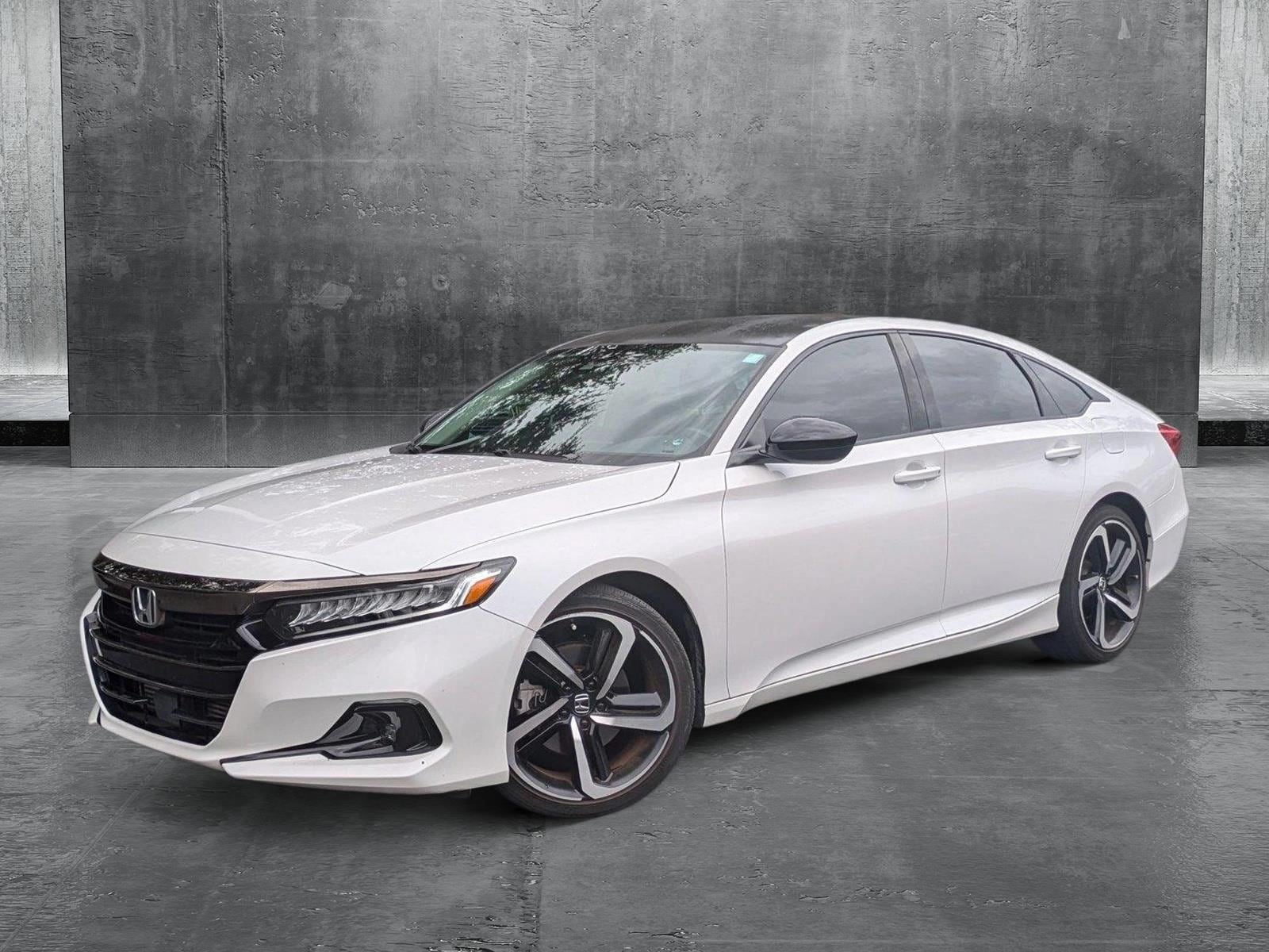 Used 2021 Honda Accord Sport SE with VIN 1HGCV1F4XMA094405 for sale in Clearwater, FL