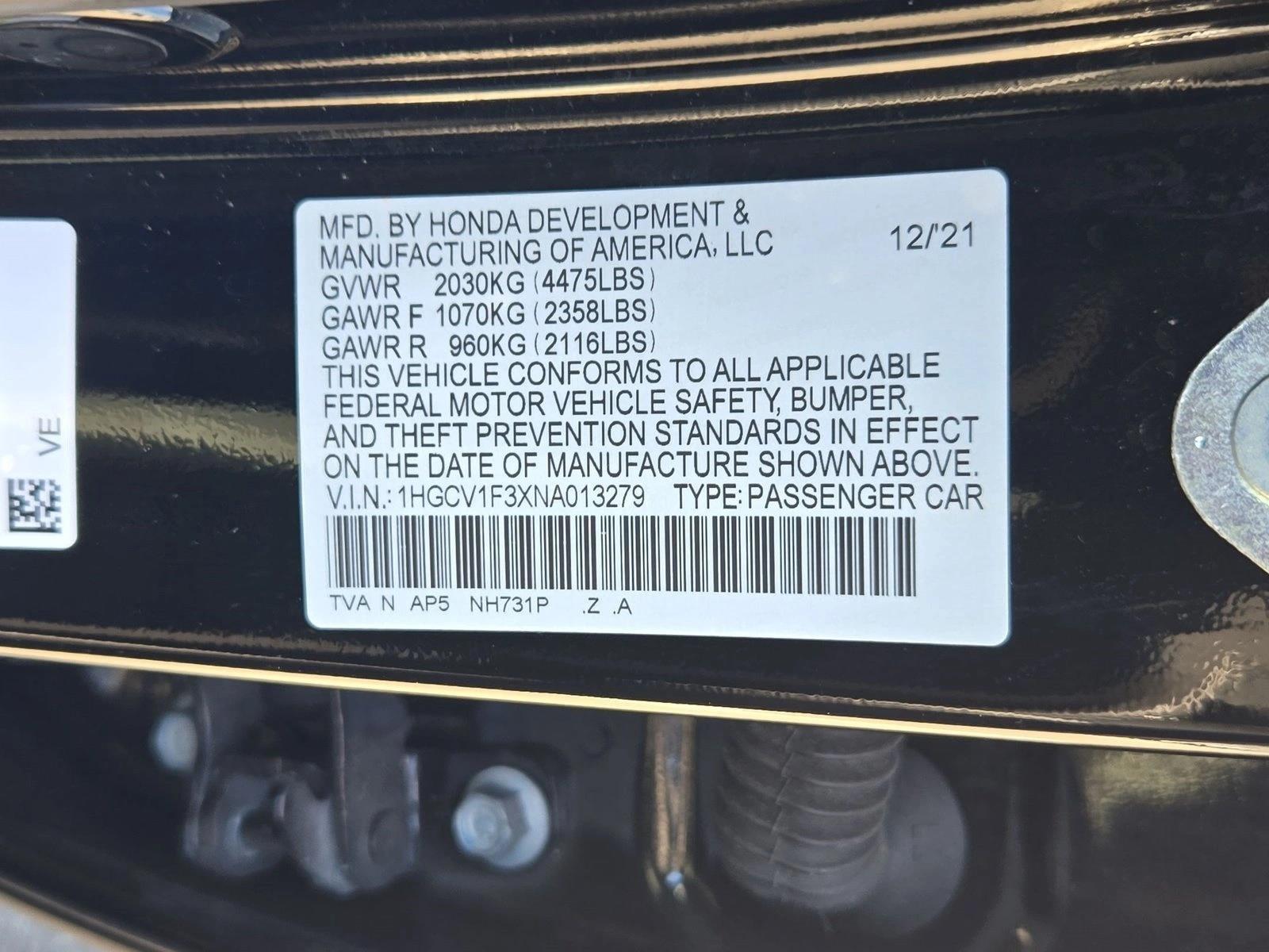 2022 Honda Accord Sport - Photo 22