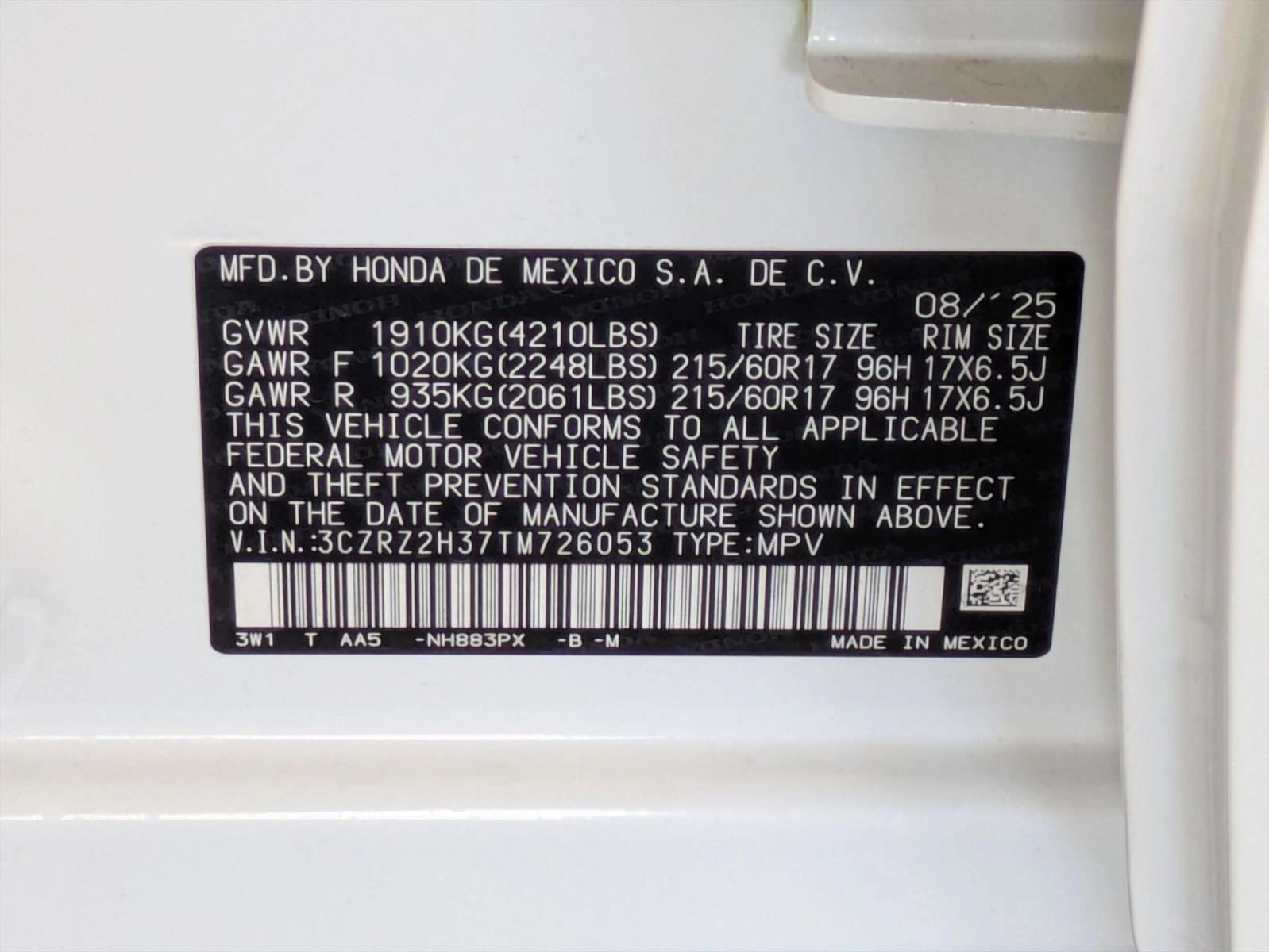 2026 Honda HR-V LX - Photo 17