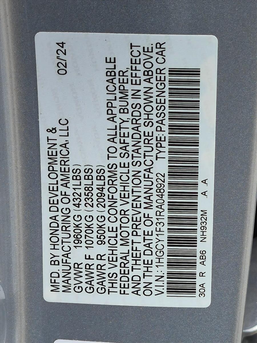 2024 Honda Accord EX - Photo 25