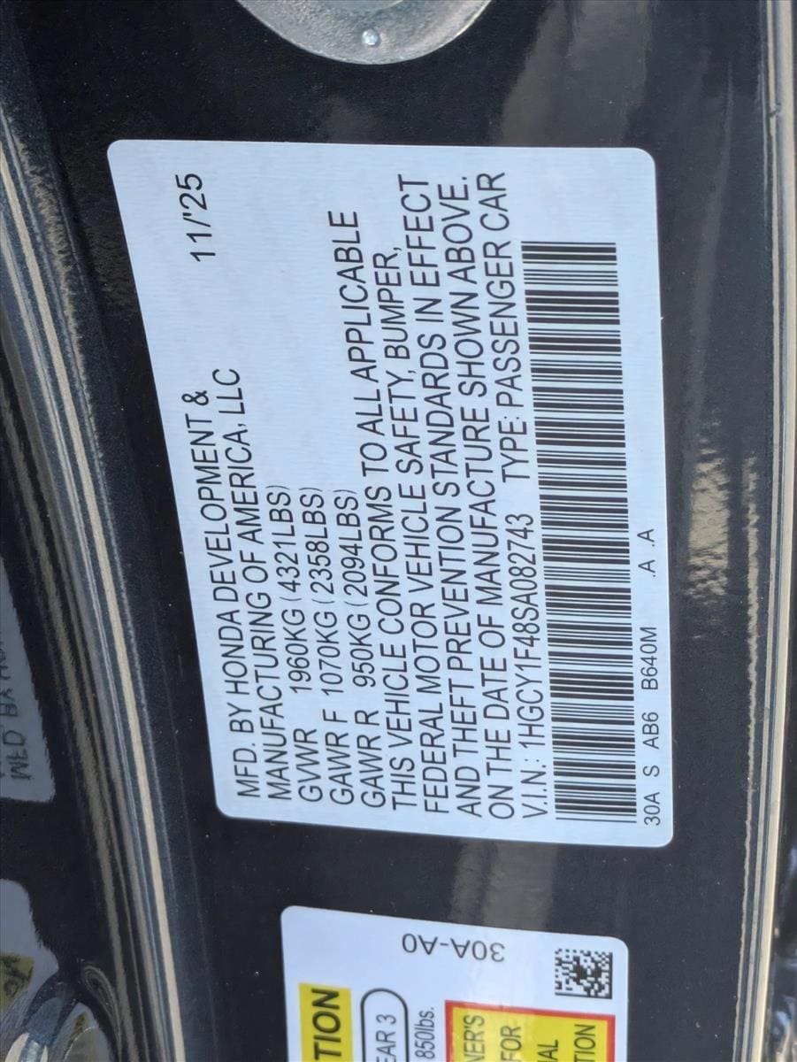 2025 Honda Accord SE - Photo 25