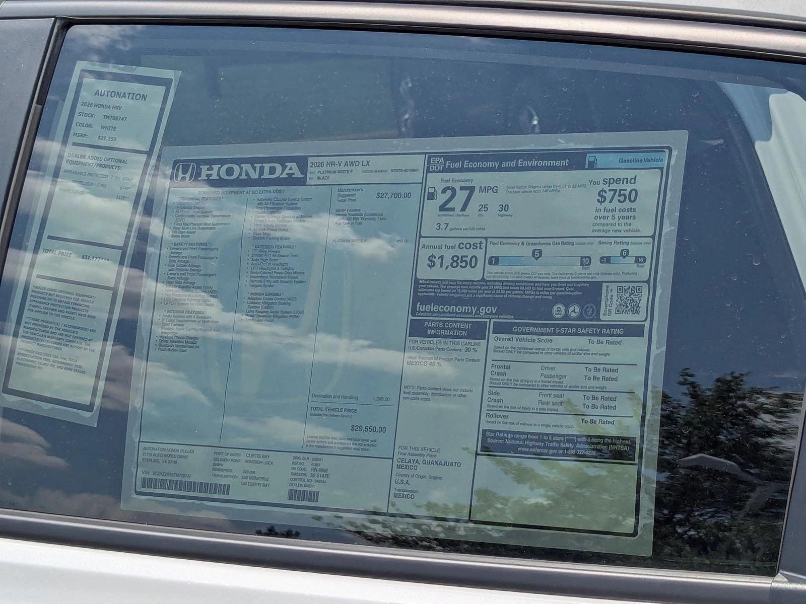 2026 Honda HR-V LX - Photo 18