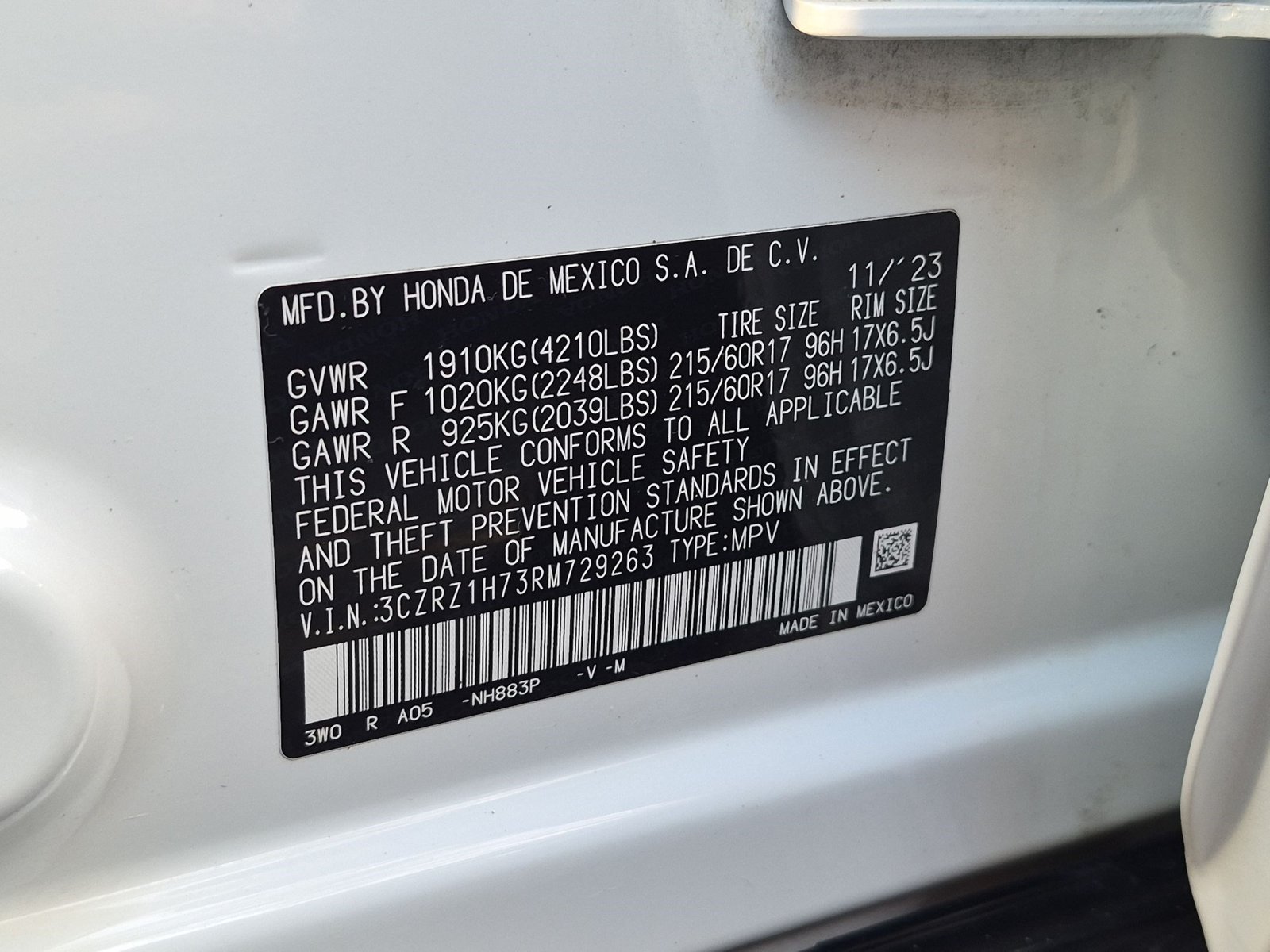 2024 Honda HR-V EX-L - Photo 23