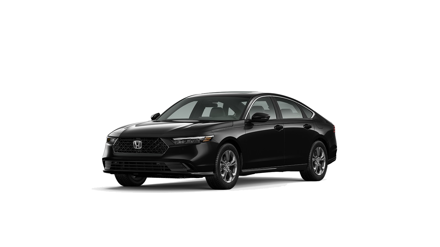 Learn about the key features of the 2025 Honda Accord EX-L Hybrid 2025 Honda Accord EX-L Hybrid in Crystal Black Pearl