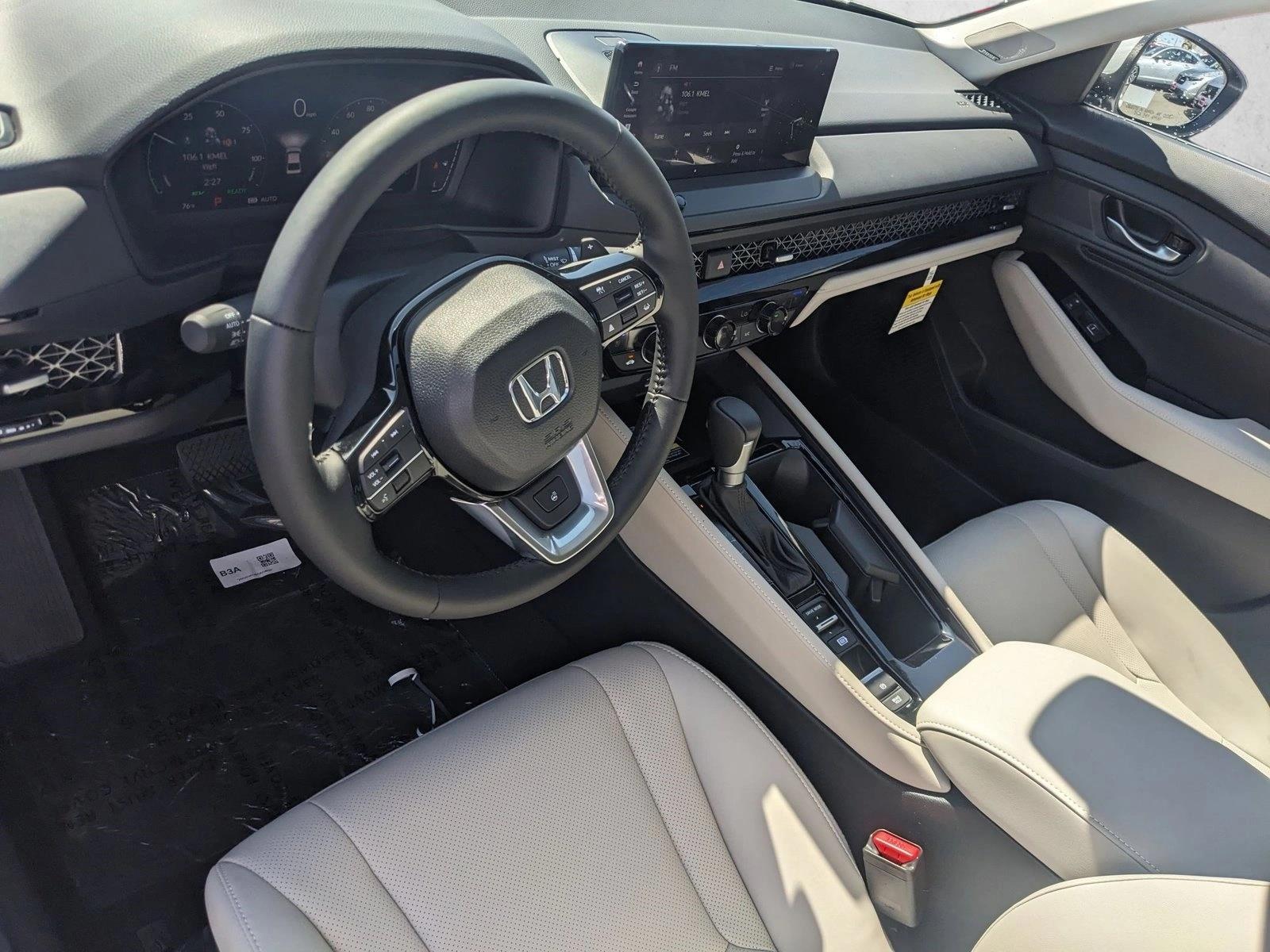 New 2025 Honda Accord Hybrid For Sale Sedan Platinum White Pearl