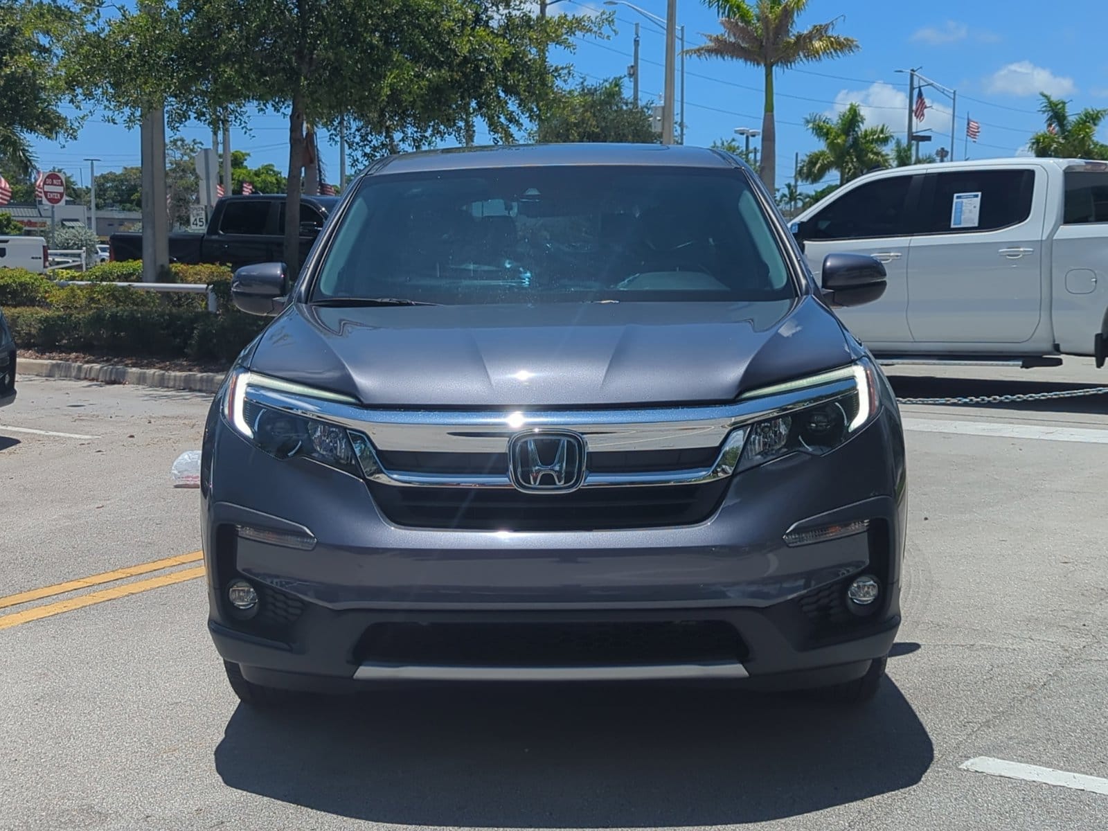 Used 2022 Honda Pilot EX-L with VIN 5FNYF5H50NB011247 for sale in Hollywood, FL
