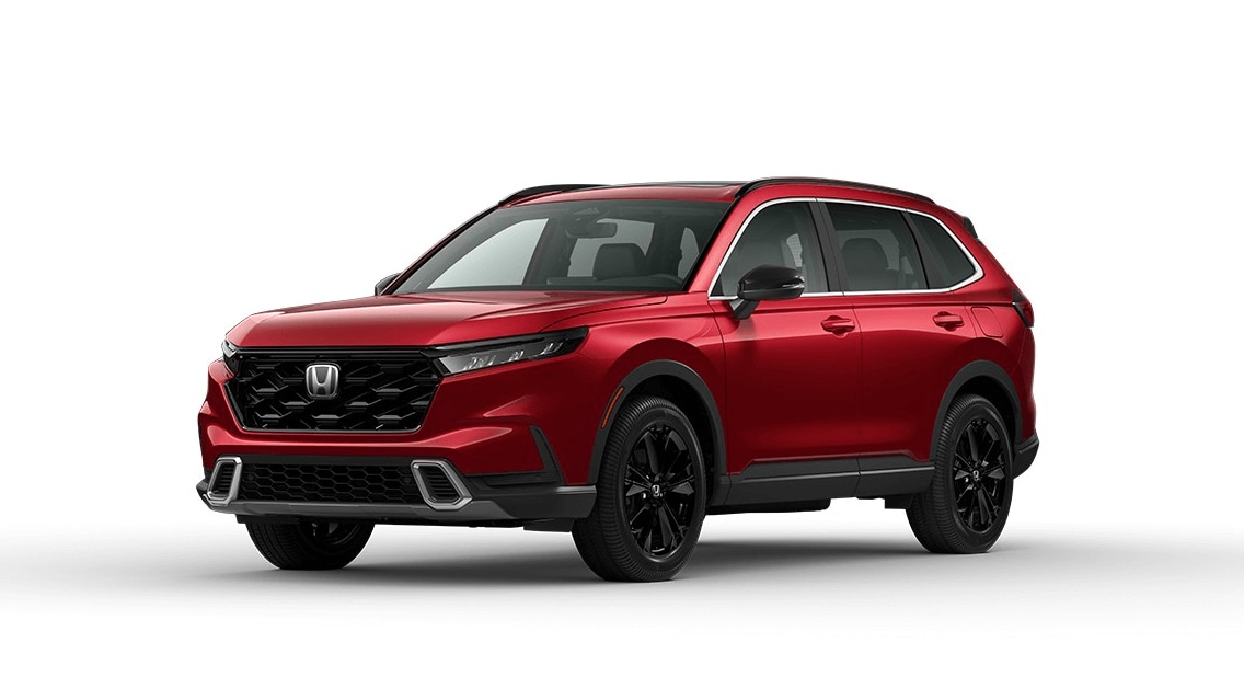 Learn about the key features of the Honda CR-V Sport Touring Hybrid Honda CR-V Sport Touring Hybrid in Radiant Red Metallic