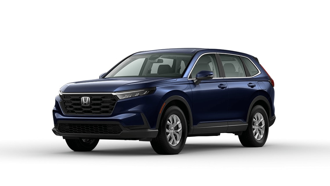Learn about the key features of the Honda CR-V LX Honda CR-V LX in Canyon River Blue Metallic