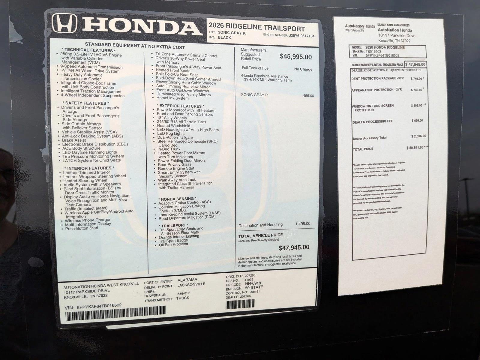 2026 Honda Ridgeline TrailSport - Photo 18