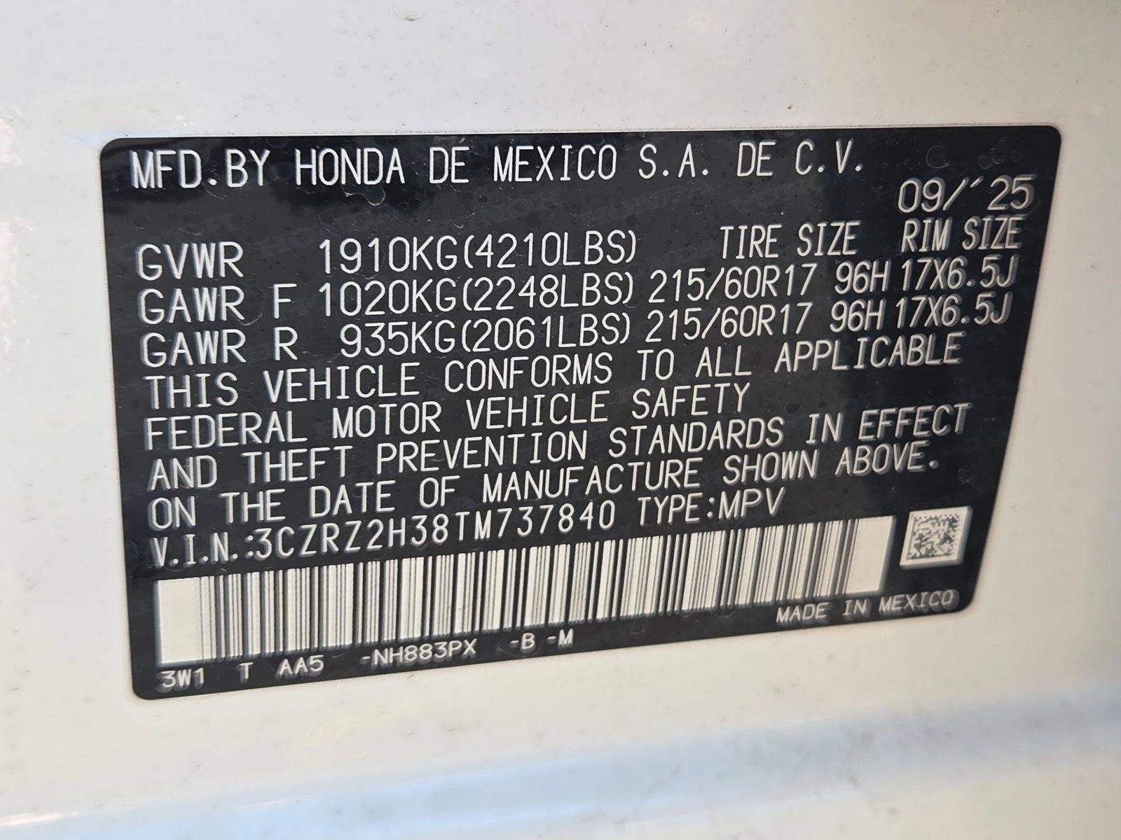 2026 Honda HR-V LX - Photo 17