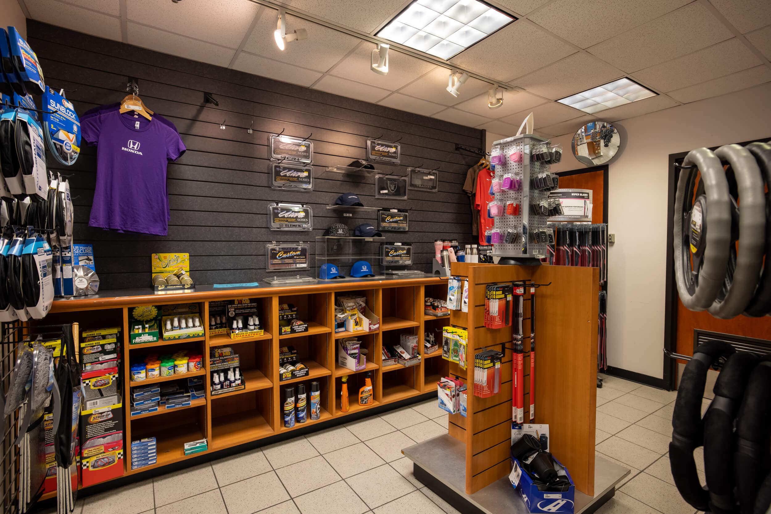 View of the parts counter at AutoNation Honda East Las Vegas